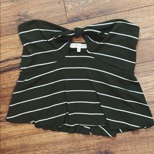 Truly Madly Deeply Tie Front Tube Top